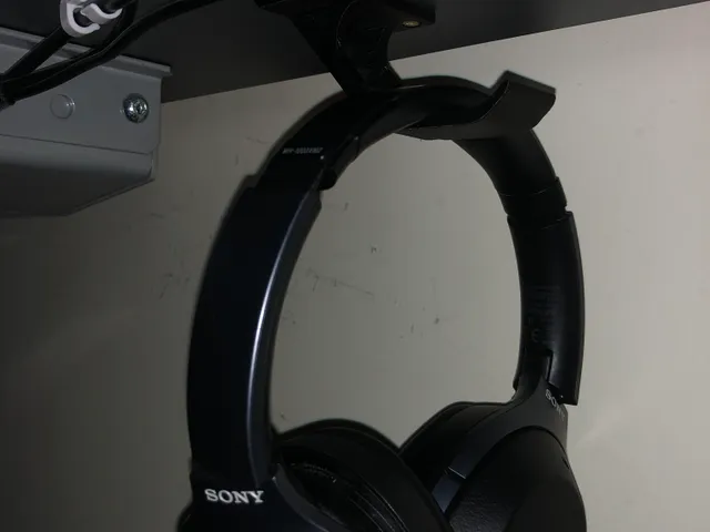 Headphone Holder (Under Desk) by VladV