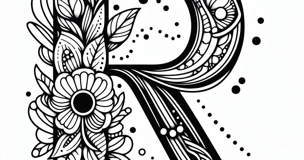 Frottage creation: letter R (version 1) by Nina Máčová | Download free ...