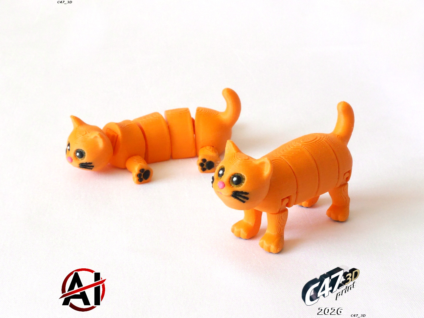 Miniatura 4 do modelo 3D Flexi Transforming Cat