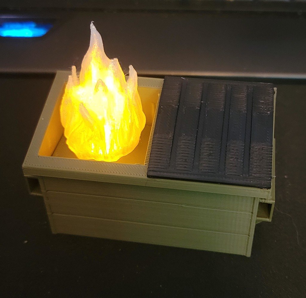 Dumpster Fire - with Battery tray