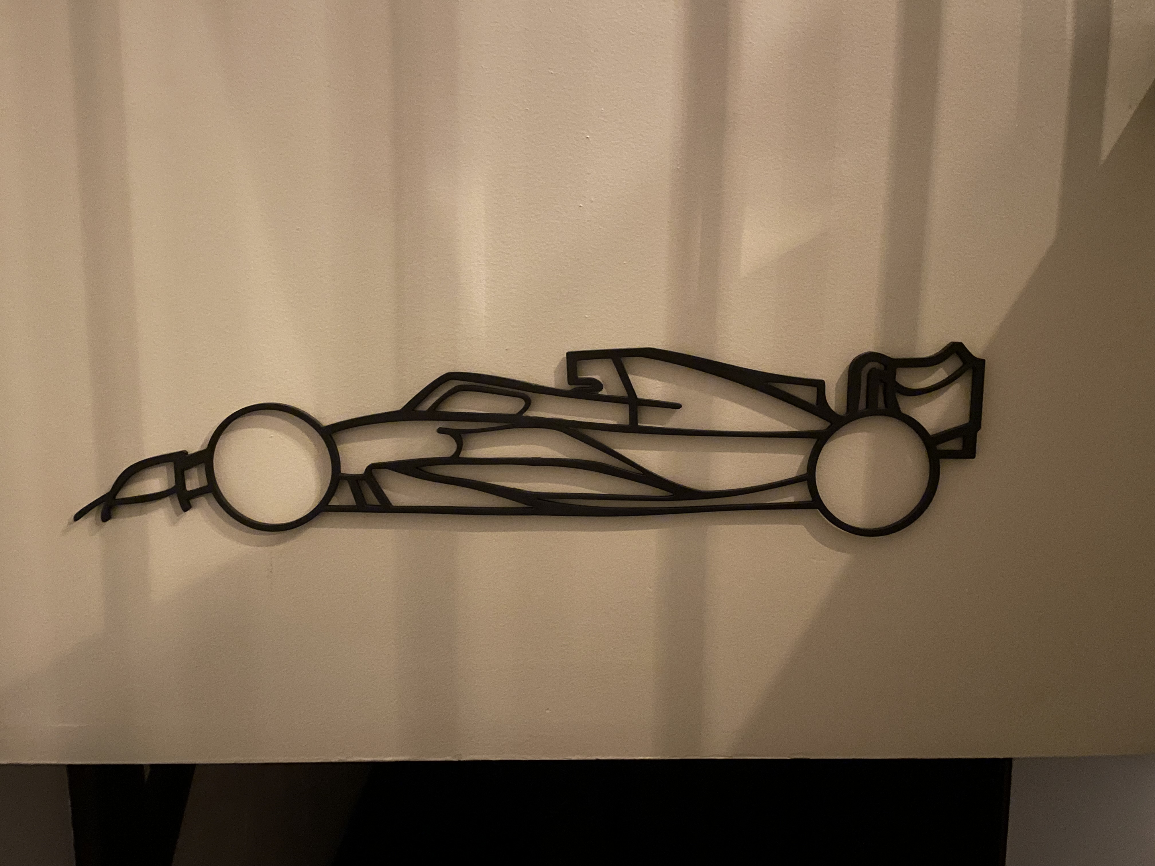 F1 Yarış Arabası Duvar Sanatı (Sadece Plastik Aparattır!!!)
