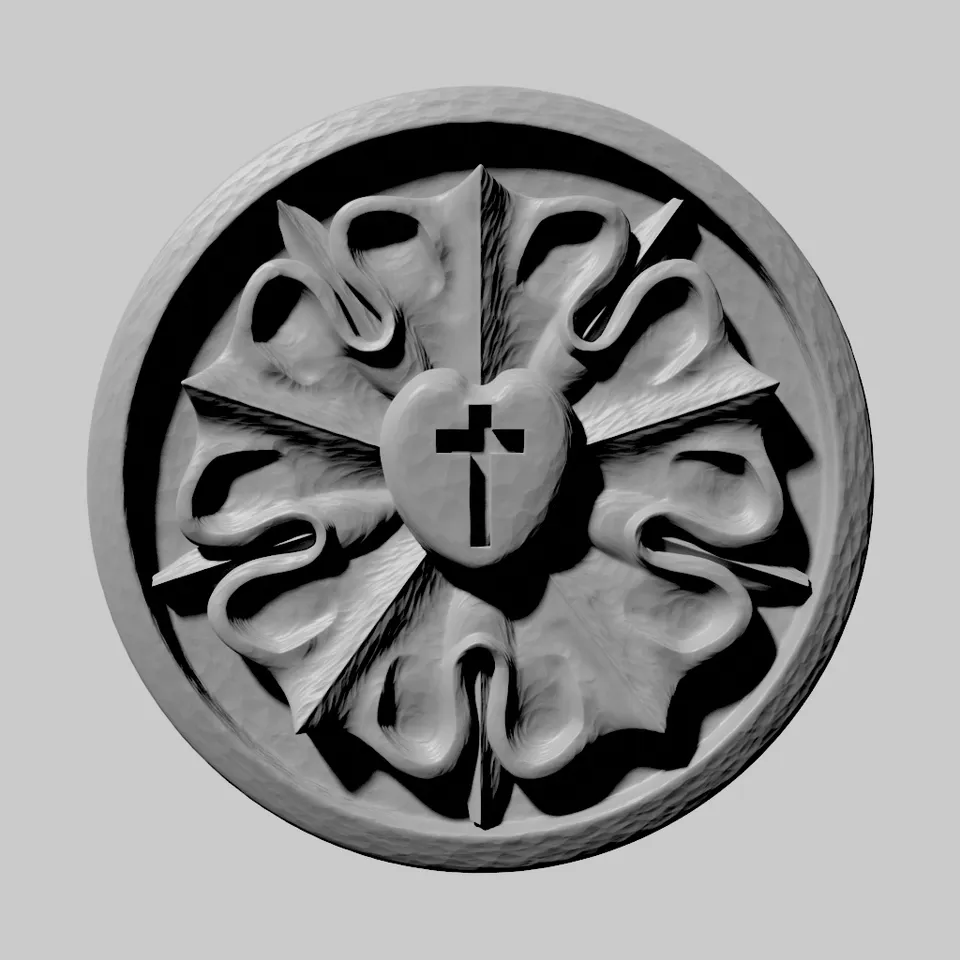 Luther Rose by Walther Riebau | Download free STL model | Printables.com