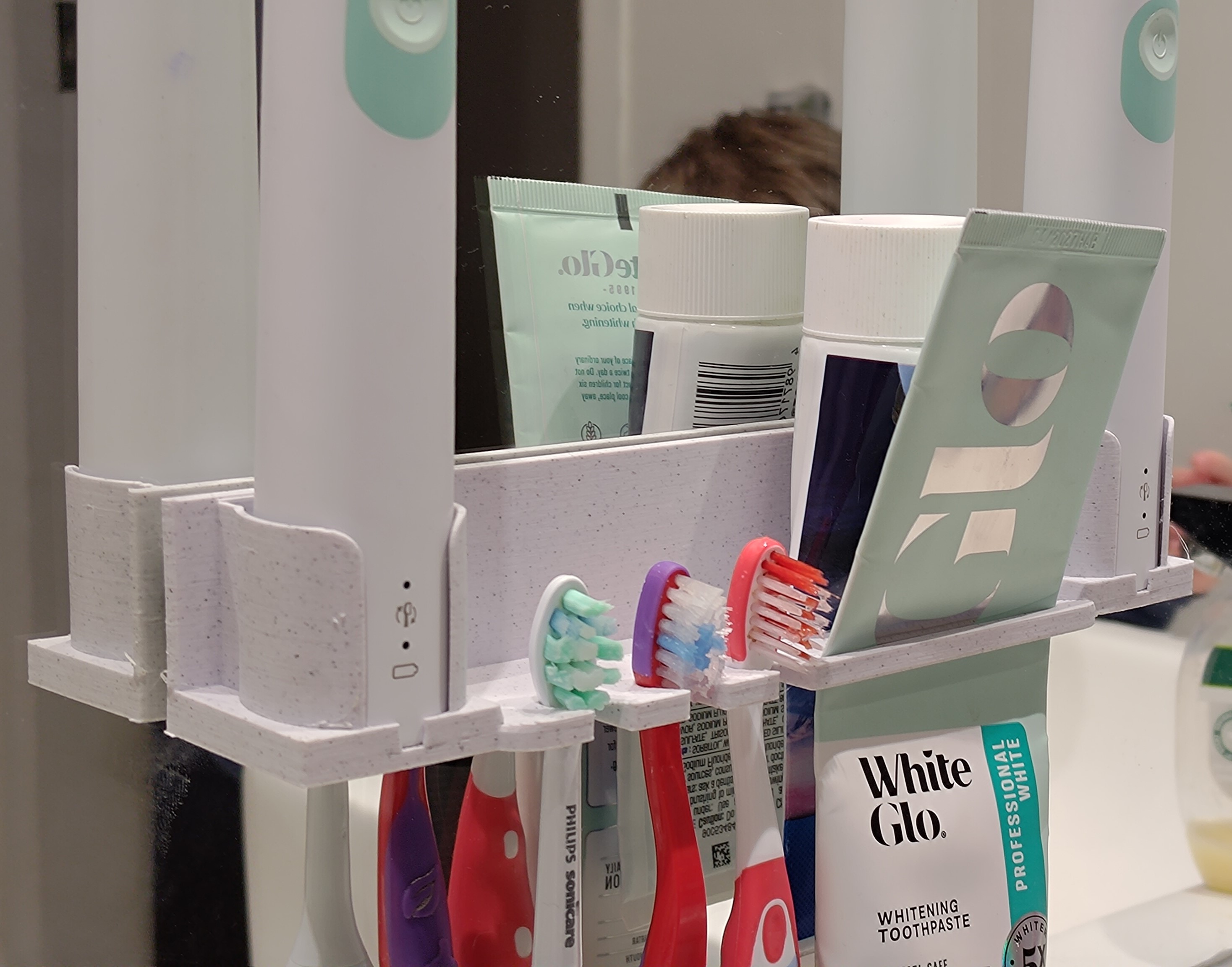 Toothbrush and Toothpaste Holder - Mirror Mounted by Vultron | Download ...