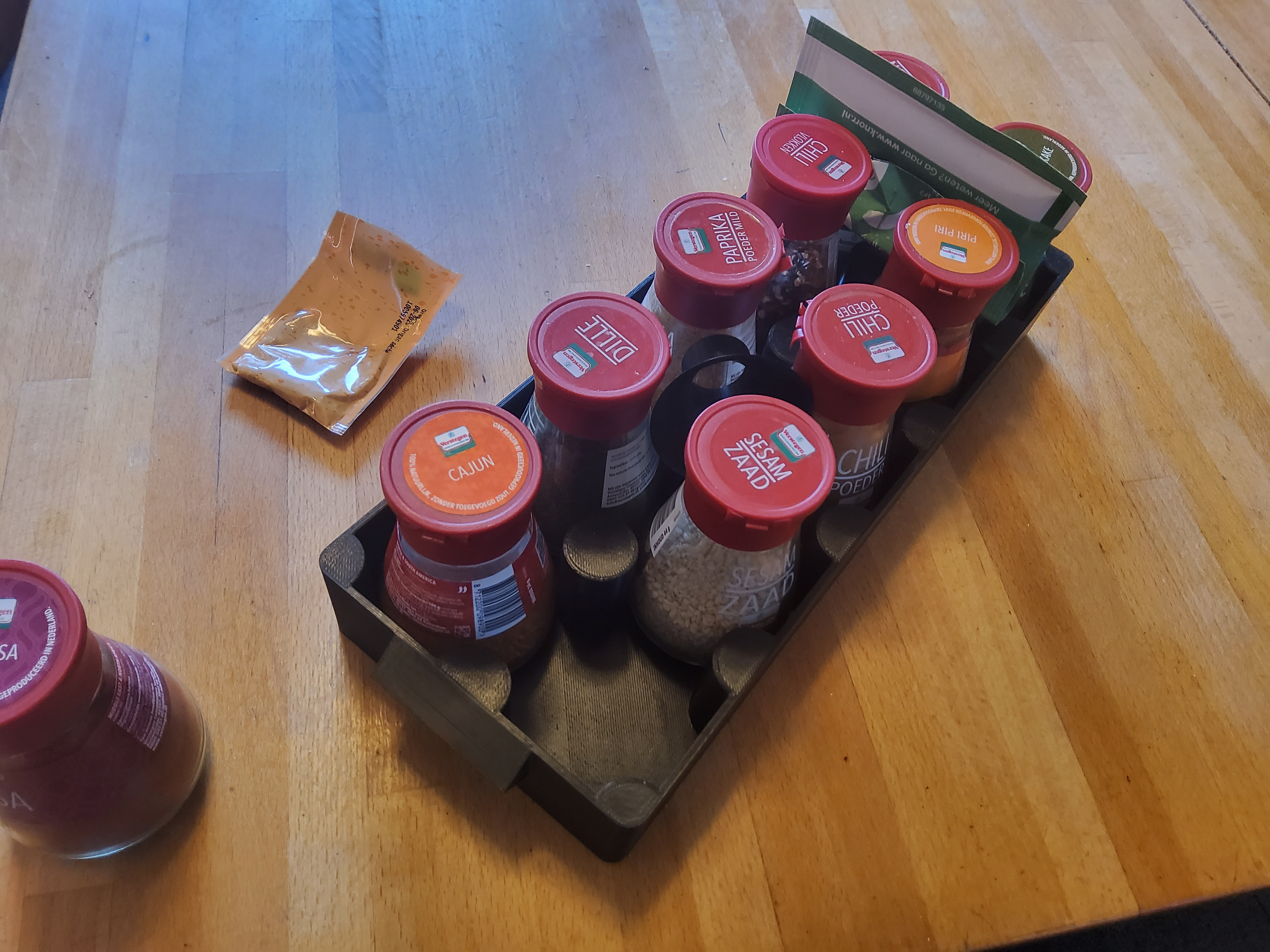 spice racks for 46mm and 56mm round jars and 62mm square