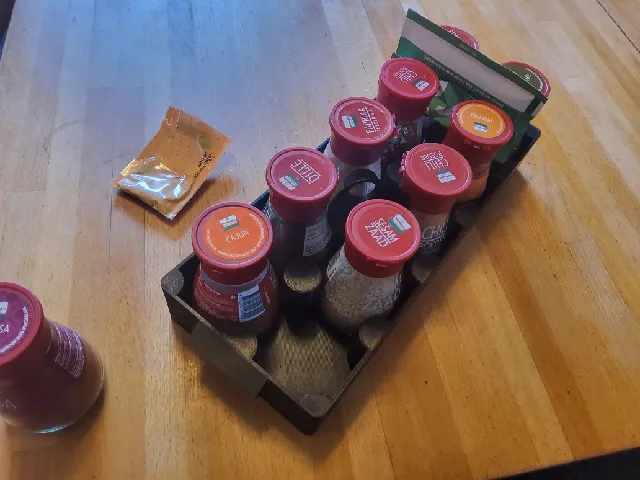 spice racks for 46mm and 56mm round jars and 62mm square
