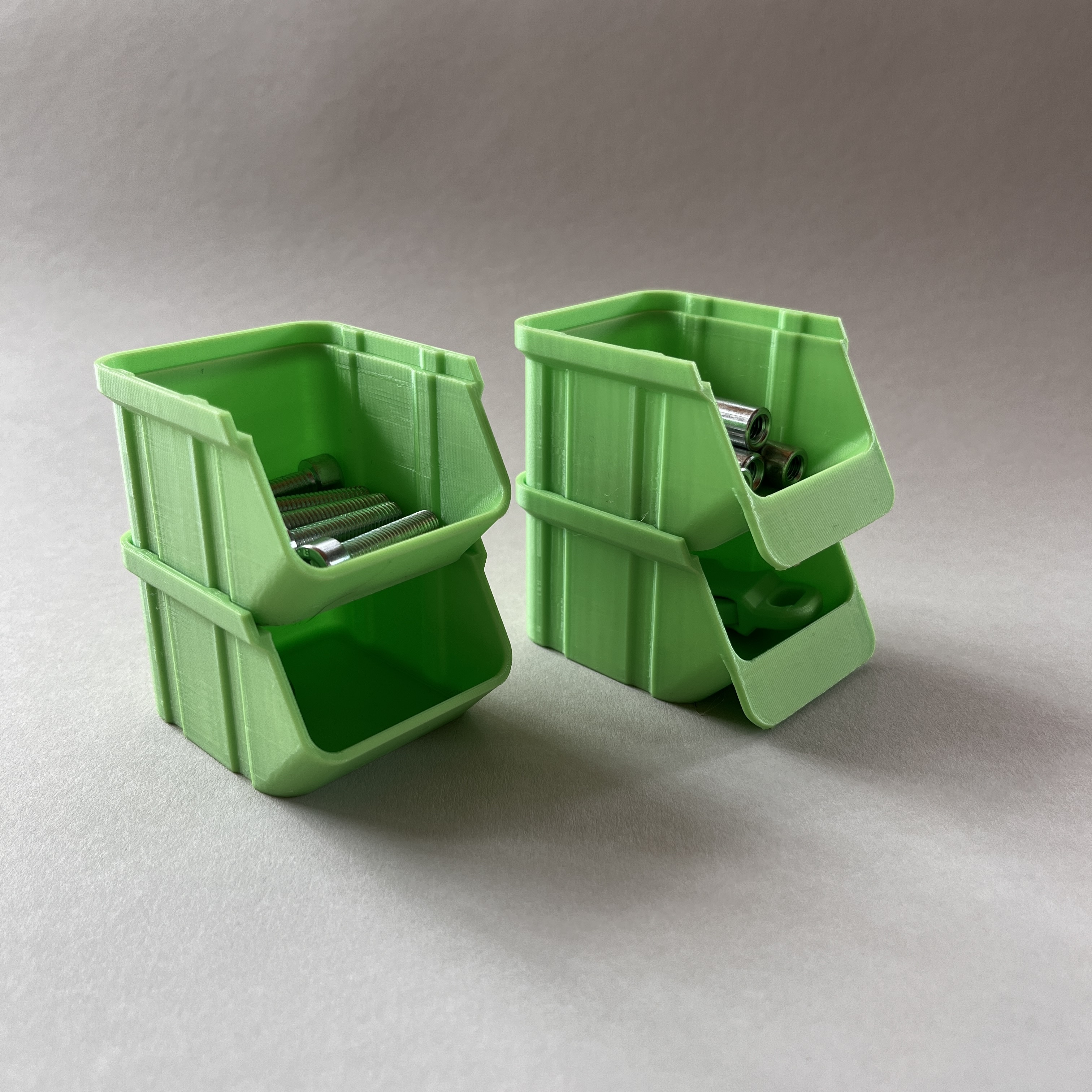 Miniatura 2 do modelo 3D Mini Sichtlagerbox - Tiny Stackable Box