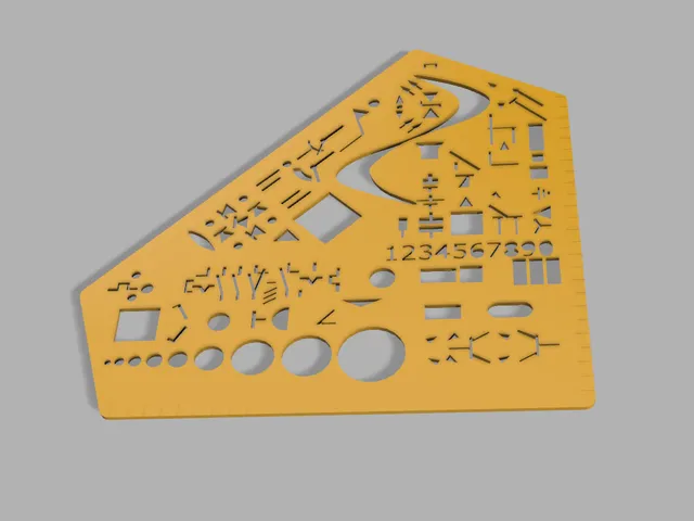 Elektronik Zeichenschablone