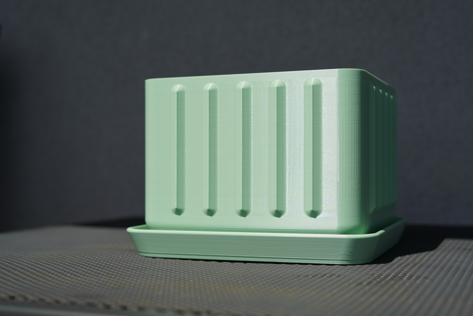 Modern big square planter