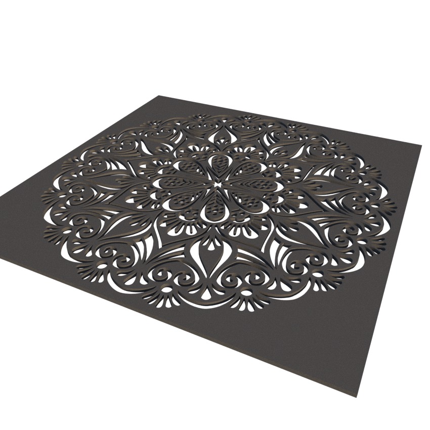 Mandala template (sablona) by Pete | Download free STL model ...