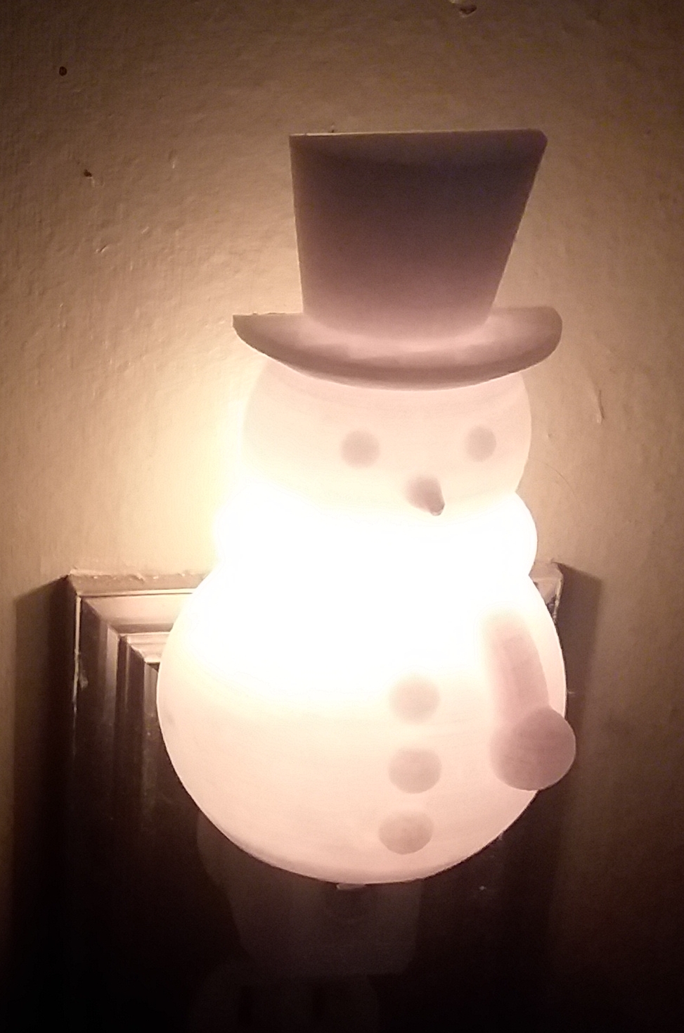 Snowman night light