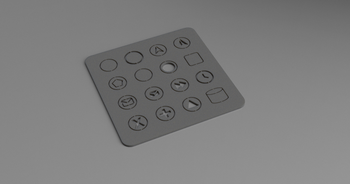 BPMN icons - cheat card by jake_social | Download free STL model ...