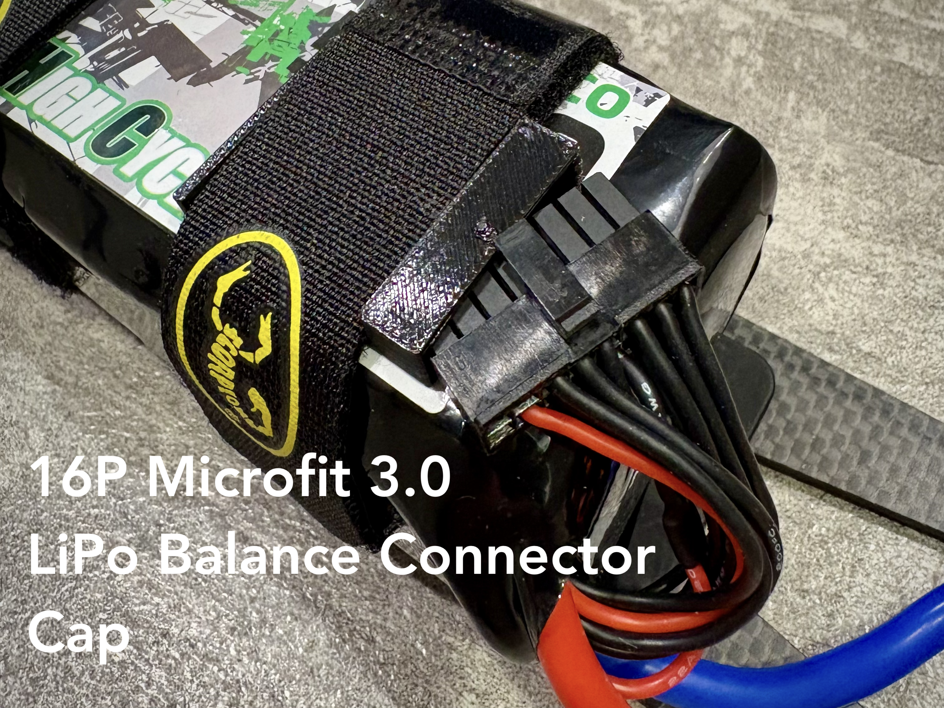 LiPo Microfit 3 Balance Connector Cap (Up to 12S, 14S)