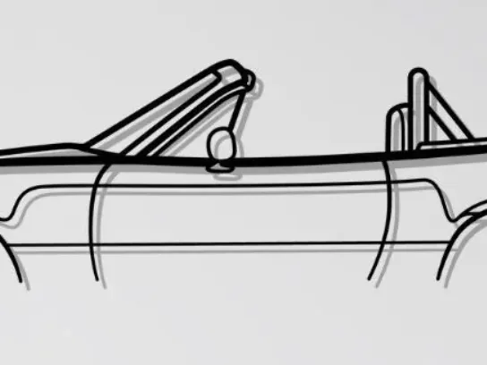 Mazda Miata MX-5 NA Roll bar 1994 Wall Art