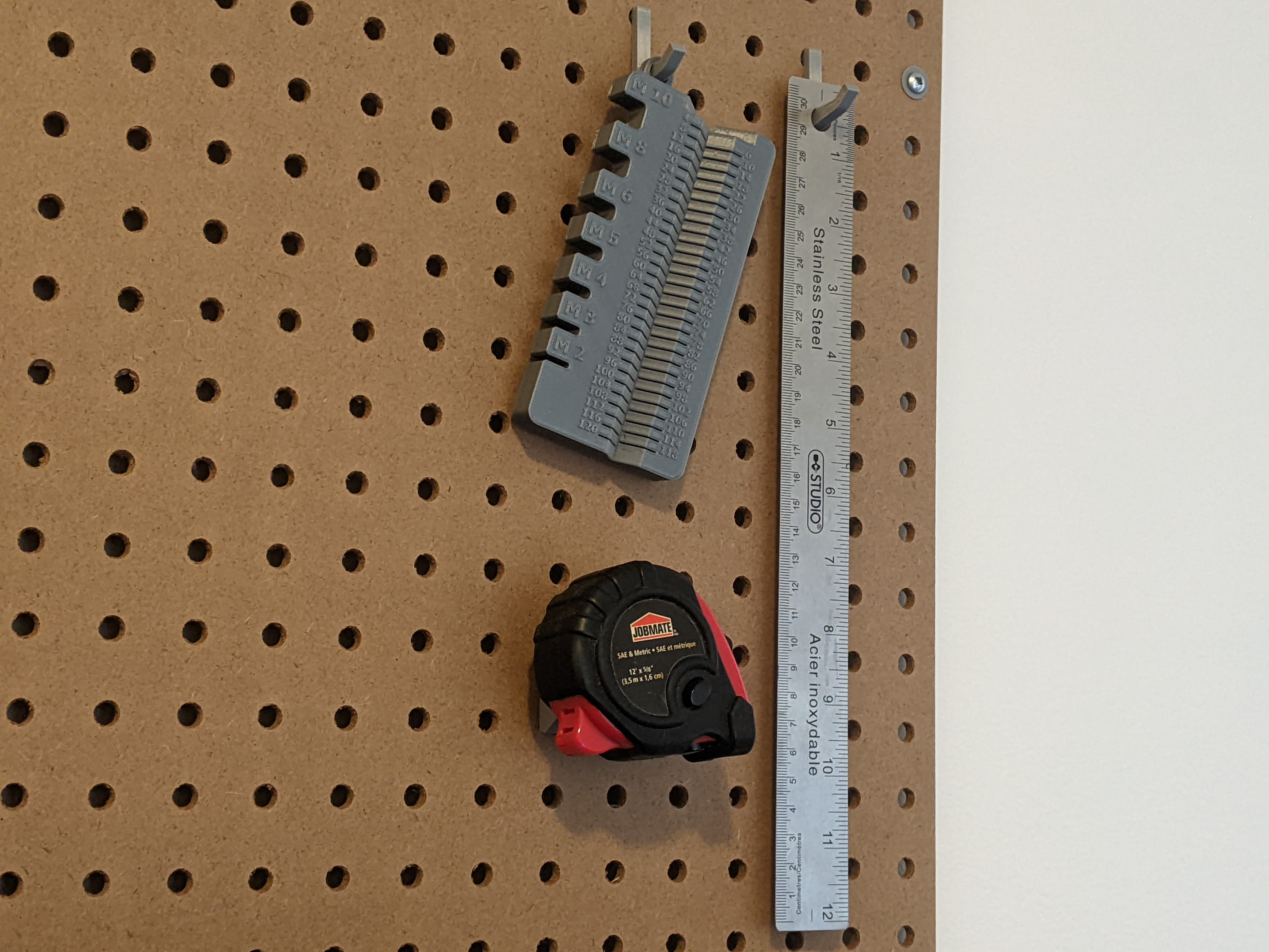 Pegboard - Measuring Tape Peg by Zach | Download free STL model ...