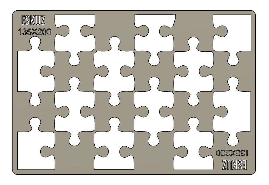 Plantilla para hacer puzzles