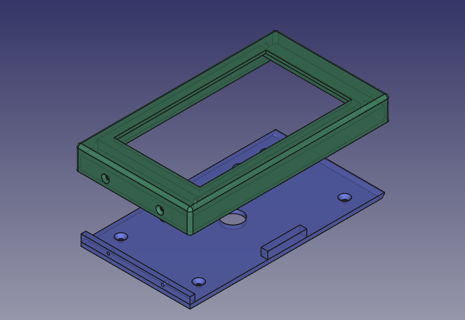 Nextion Basic 7“ NX8048T070 HMI TFT LCD wall mount