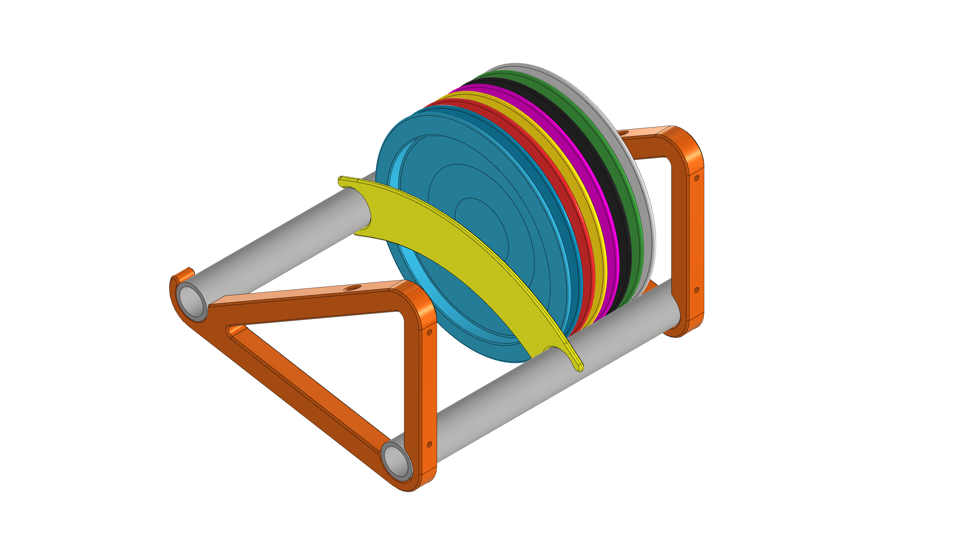 Disc Golf Wall Rack by Garage_Tinkerer Download free STL model