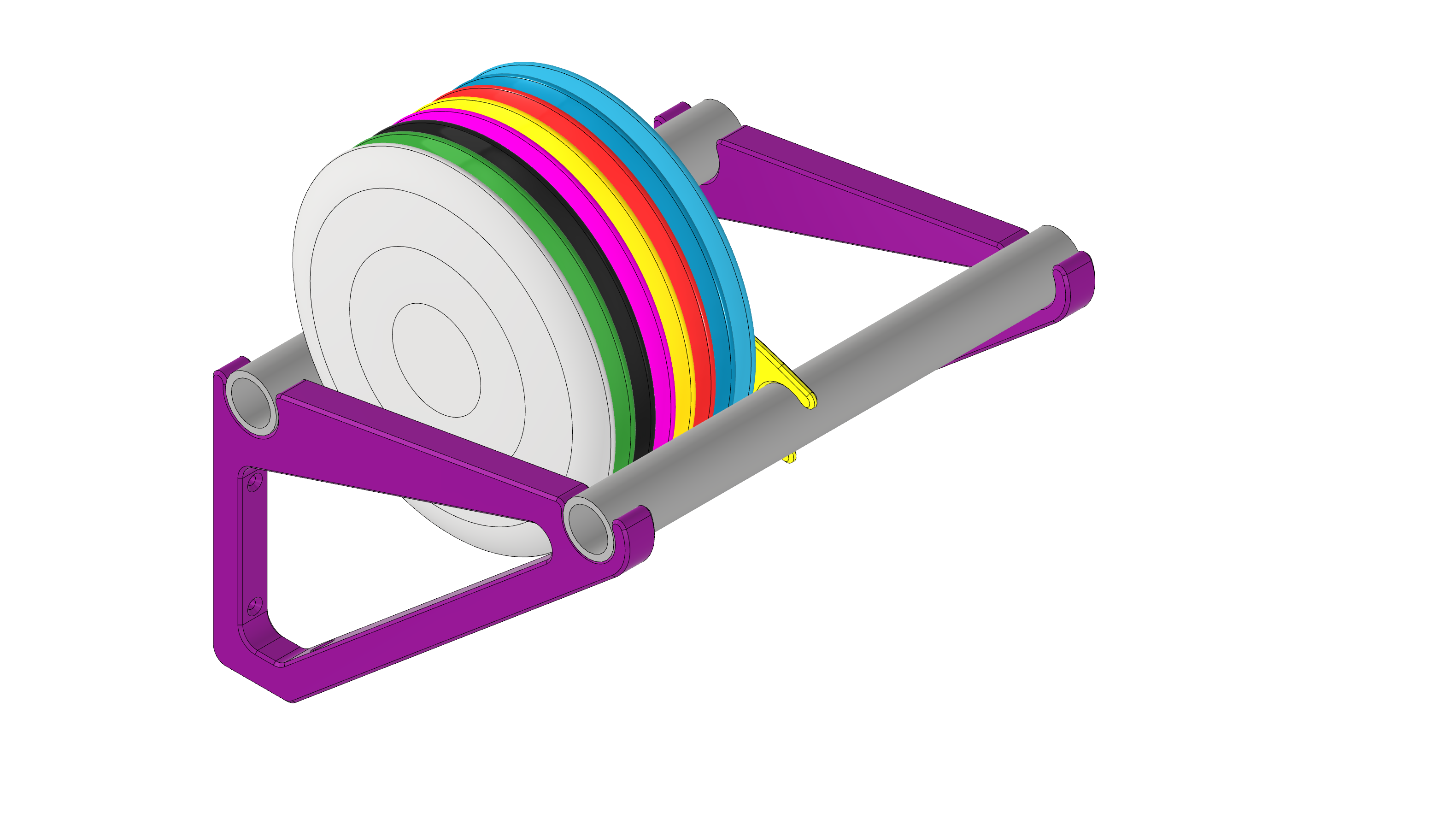 Disc Golf Wall Rack by Garage_Tinkerer Download free STL model