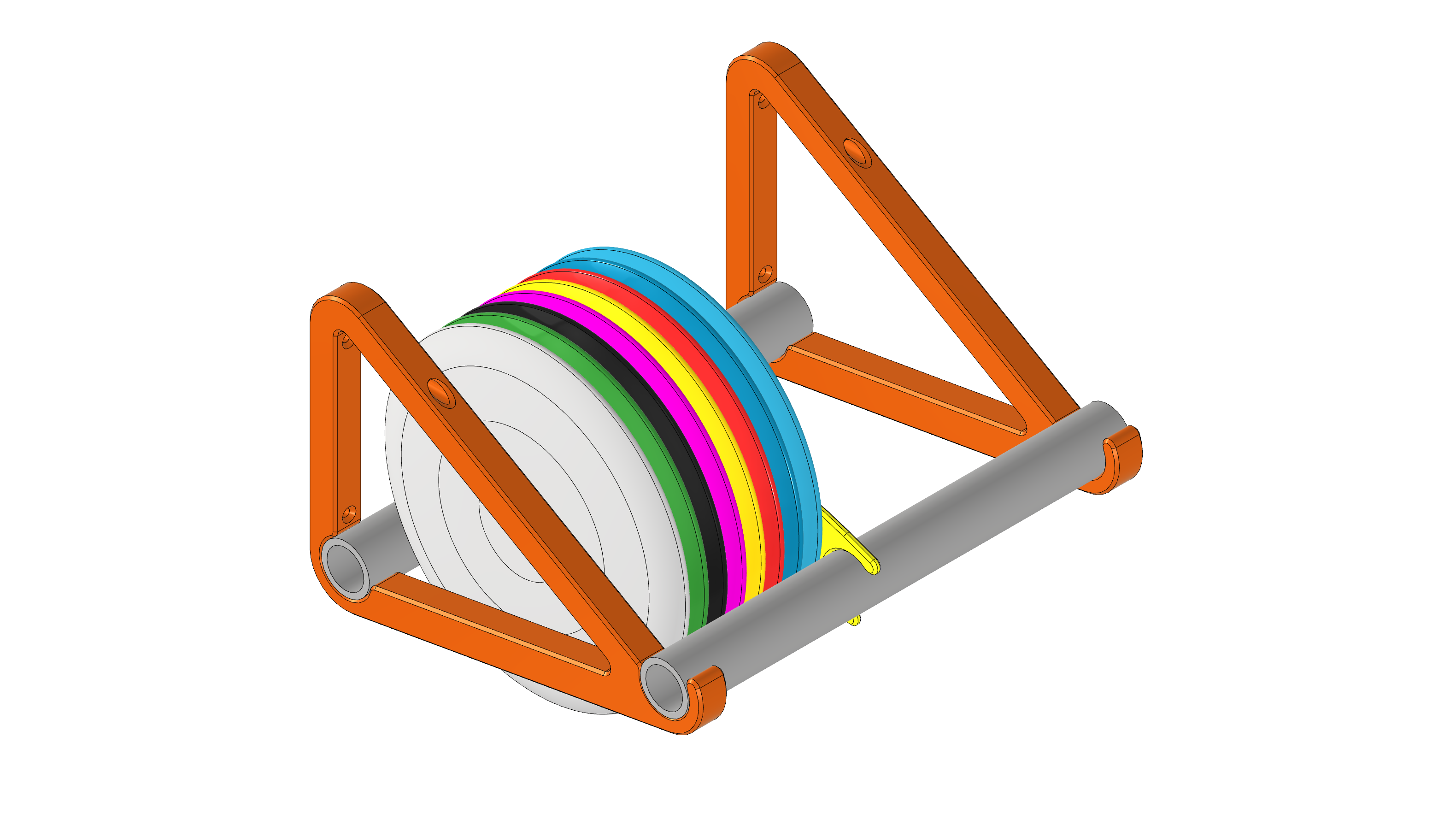 Disc Golf Wall Rack by Garage_Tinkerer Download free STL model