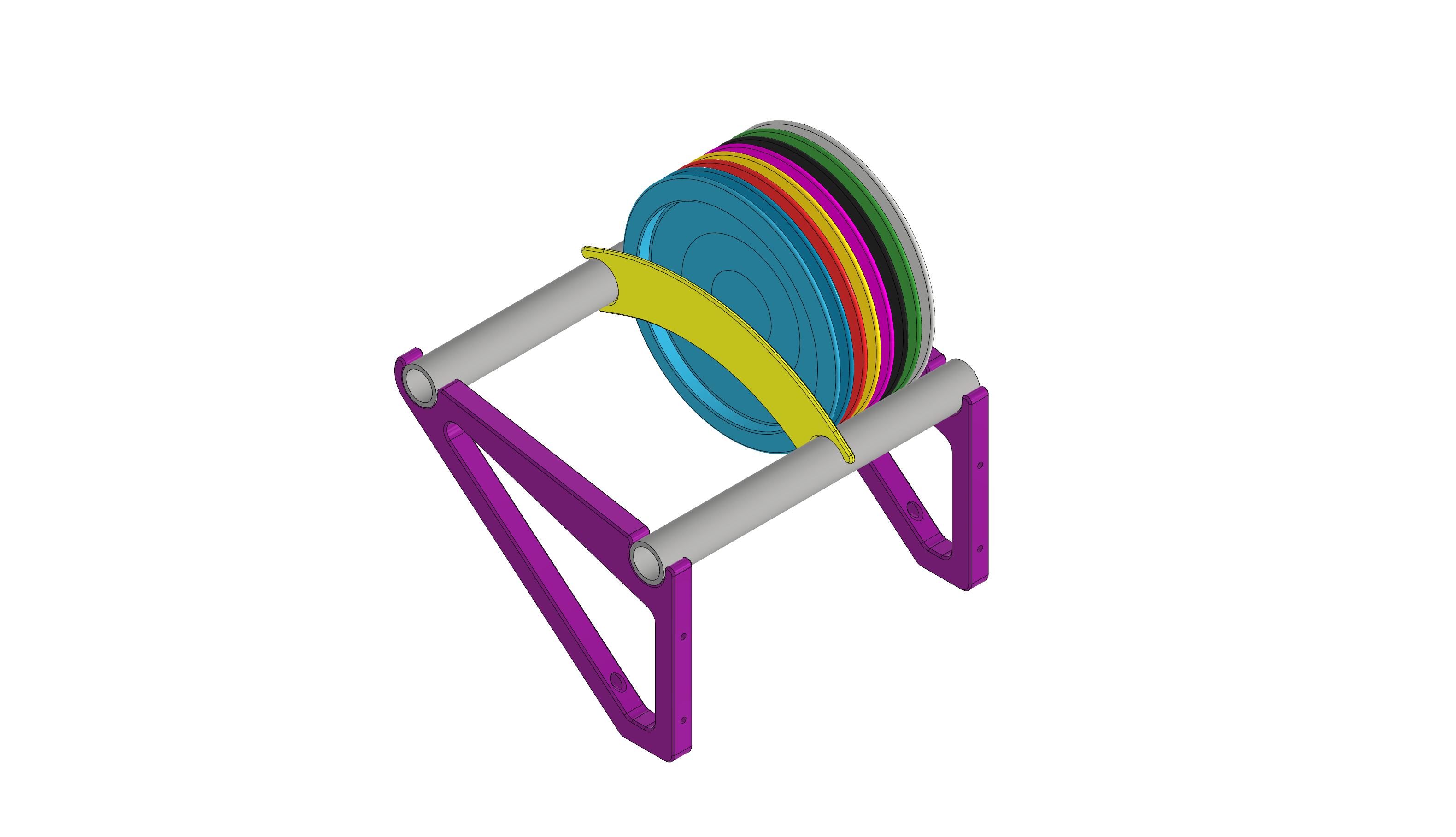 Disc Golf Wall Rack by Garage_Tinkerer Download free STL model