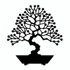 Wall art - Bonsai with dots