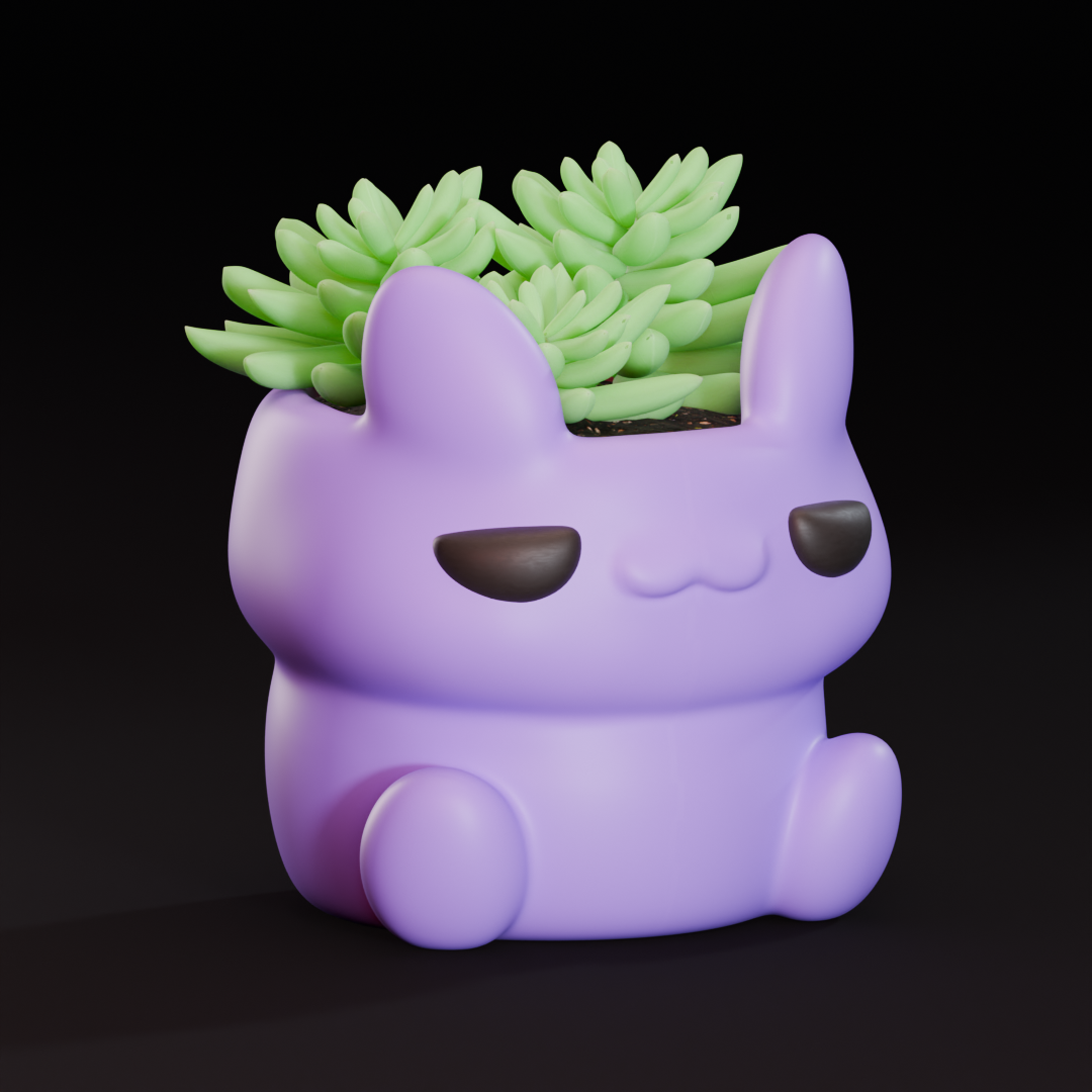 A chilling plant pot