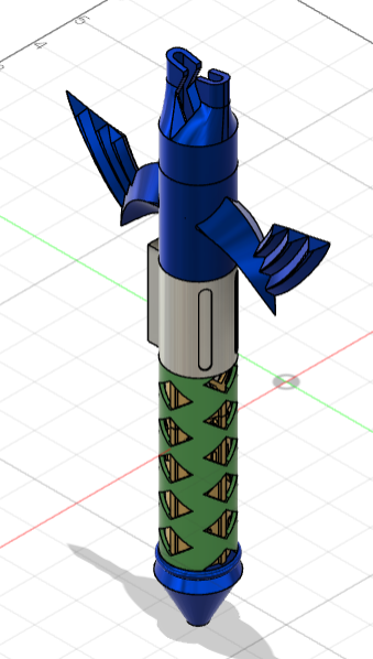 master sword parts 3d E's modular lightsaber
