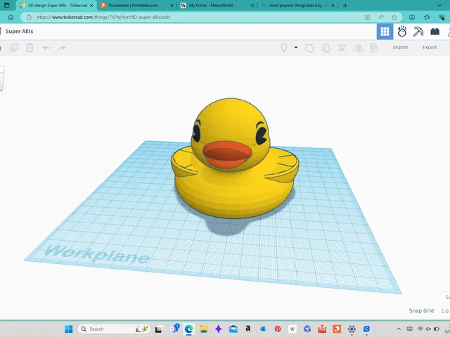 Very large floating ducky