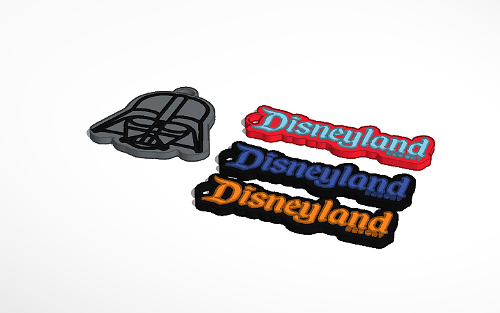 Keychain Disneyland and Darth Vader