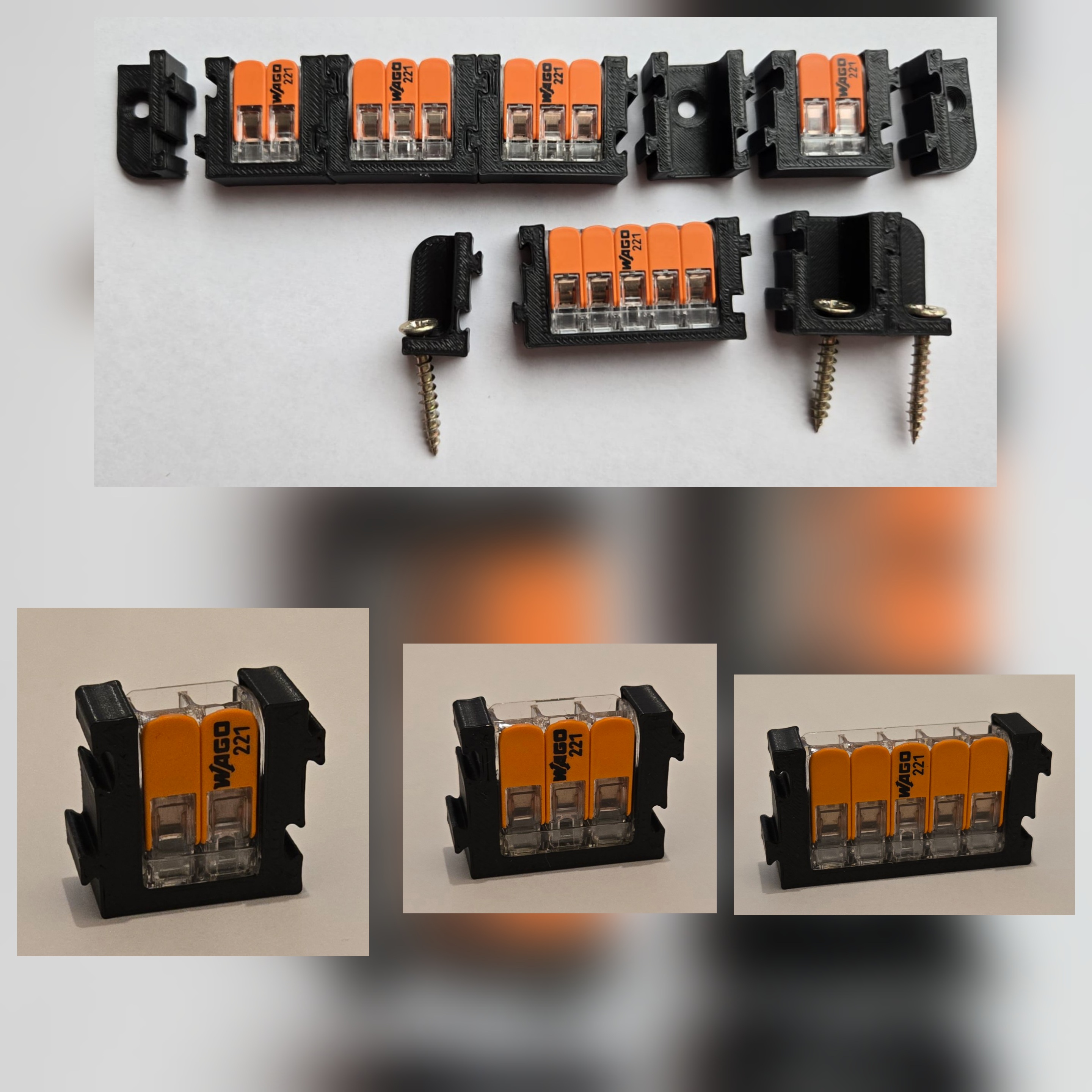 Wago Mount for 221-(412, 413, 415) (Modular)