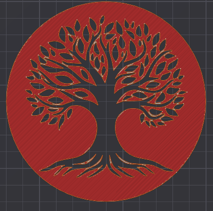 Miniatura 3 do modelo 3D Painting stencil - tree