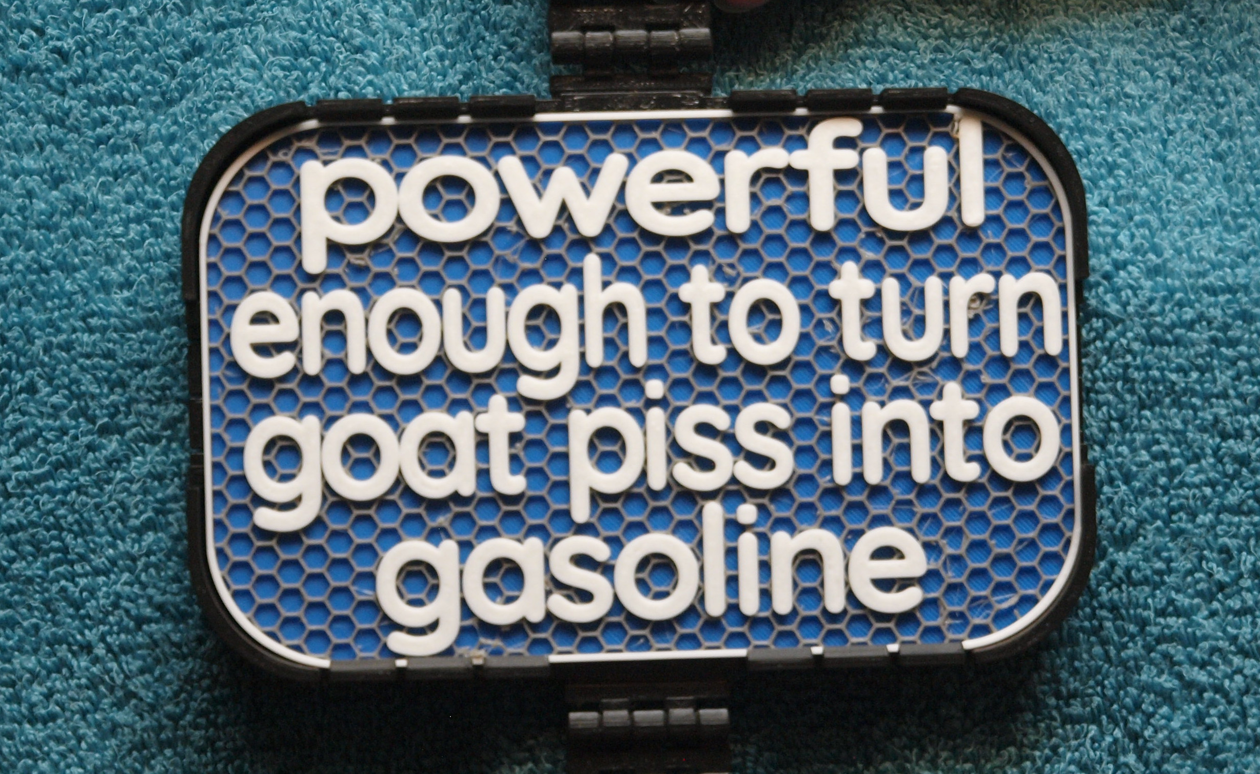Goat piss into Gasoline sign