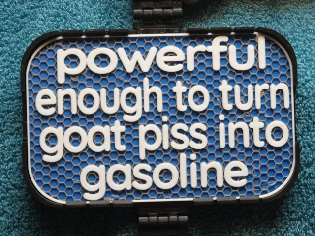 Goat piss into Gasoline sign