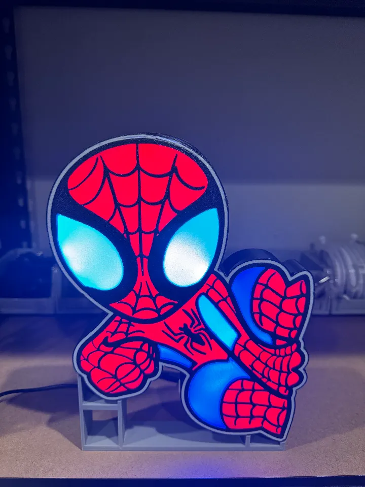 Spiderman Lightbox by Plazt3k M8kr | Download free STL model