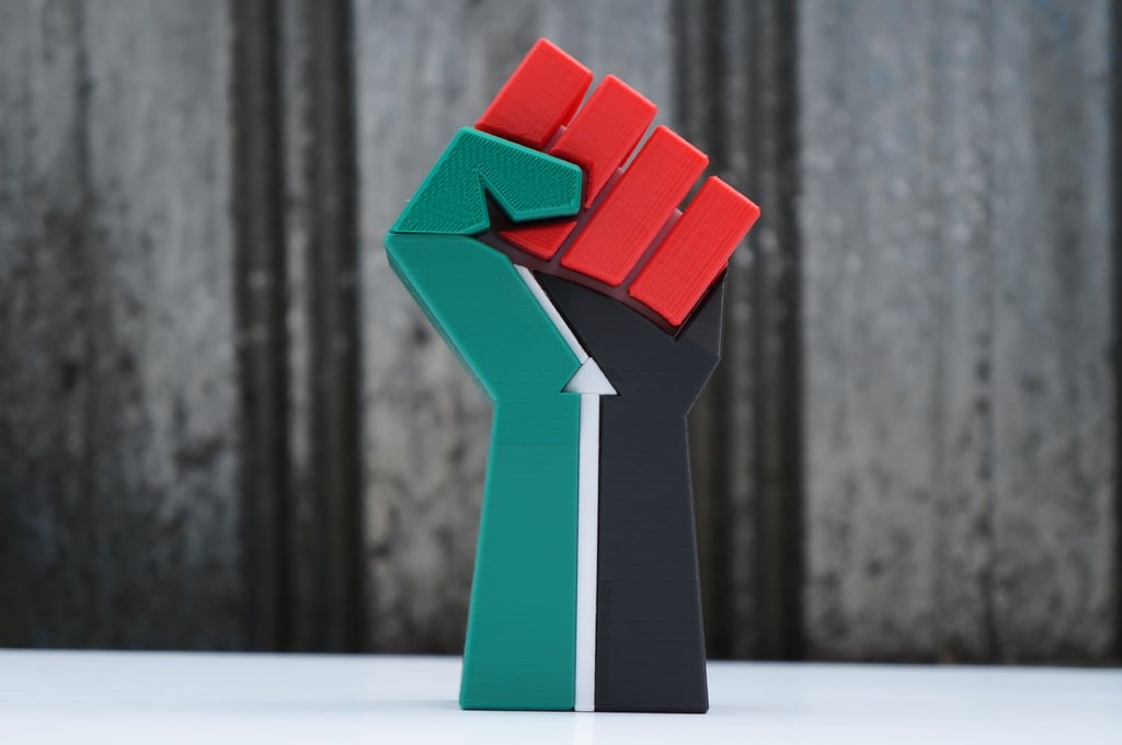 Palestinian Fist of Solidarity, Resistance, and Liberation - Free and liberate Palestine