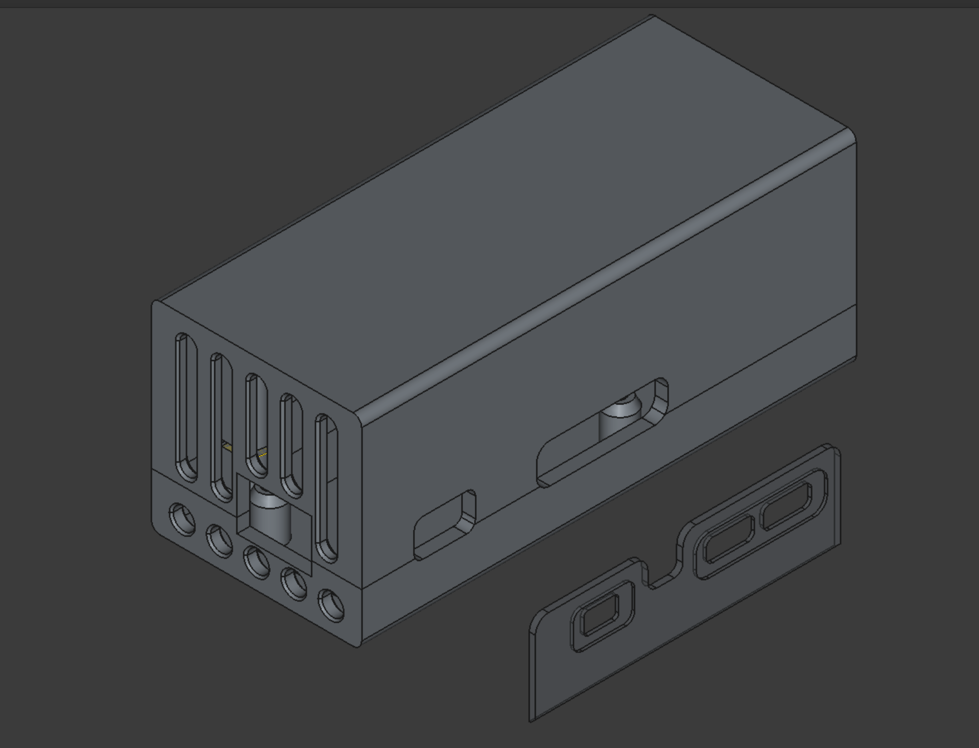 Radxa Zero 3E case w/ 40mm fan mount