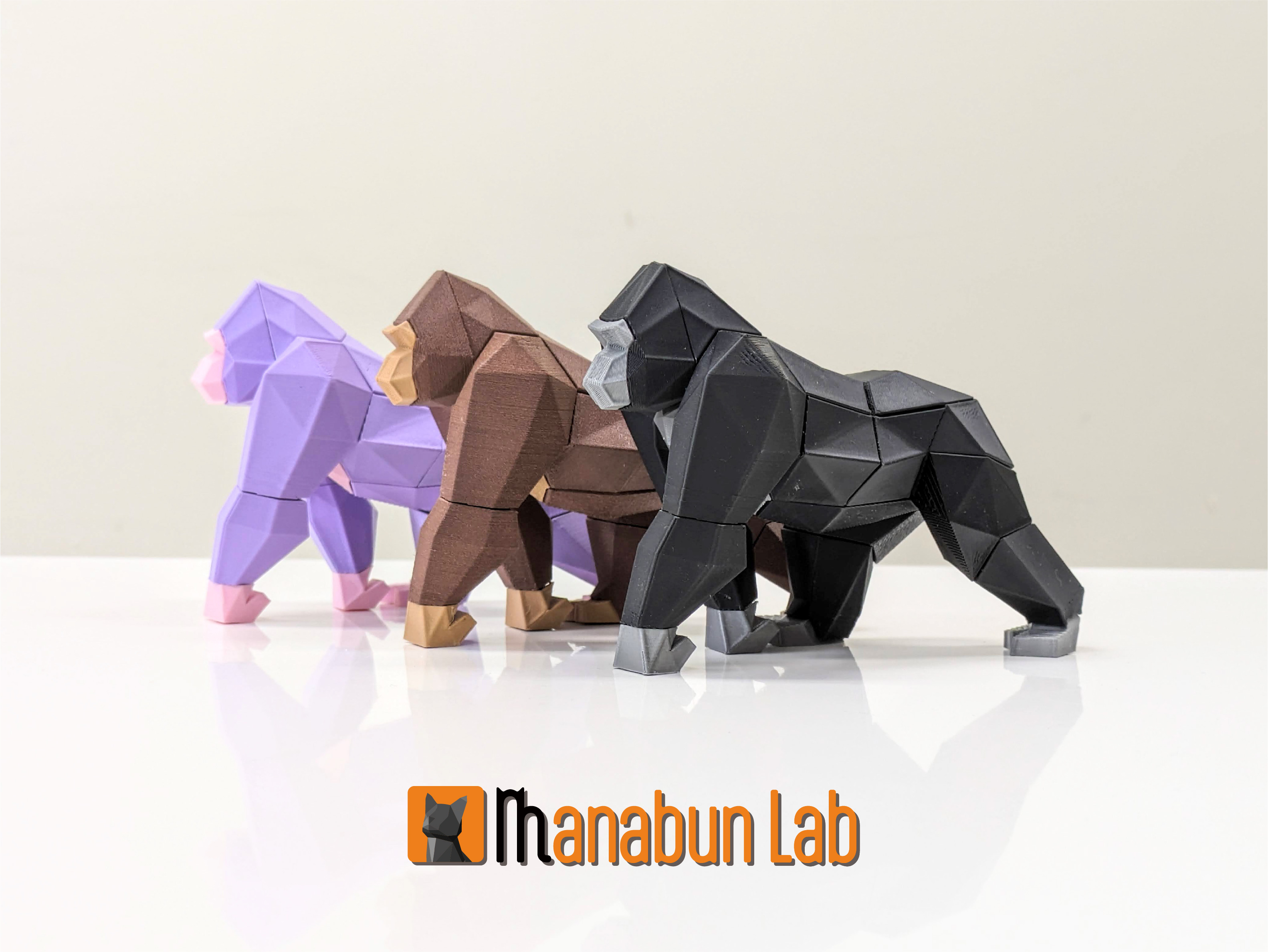 Low Poly Gorilla Puzzle — miniatura 4