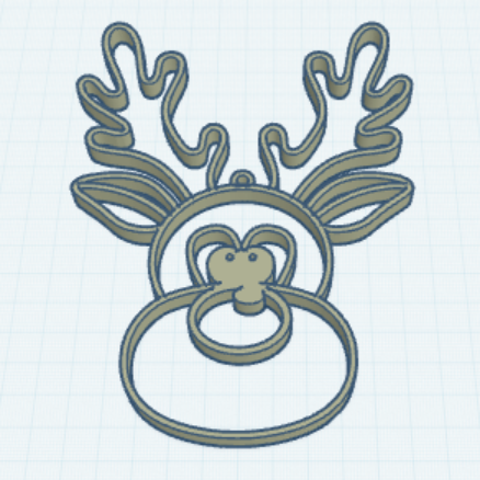 Christbaumrentier Tannenbaumrentier Rendeer