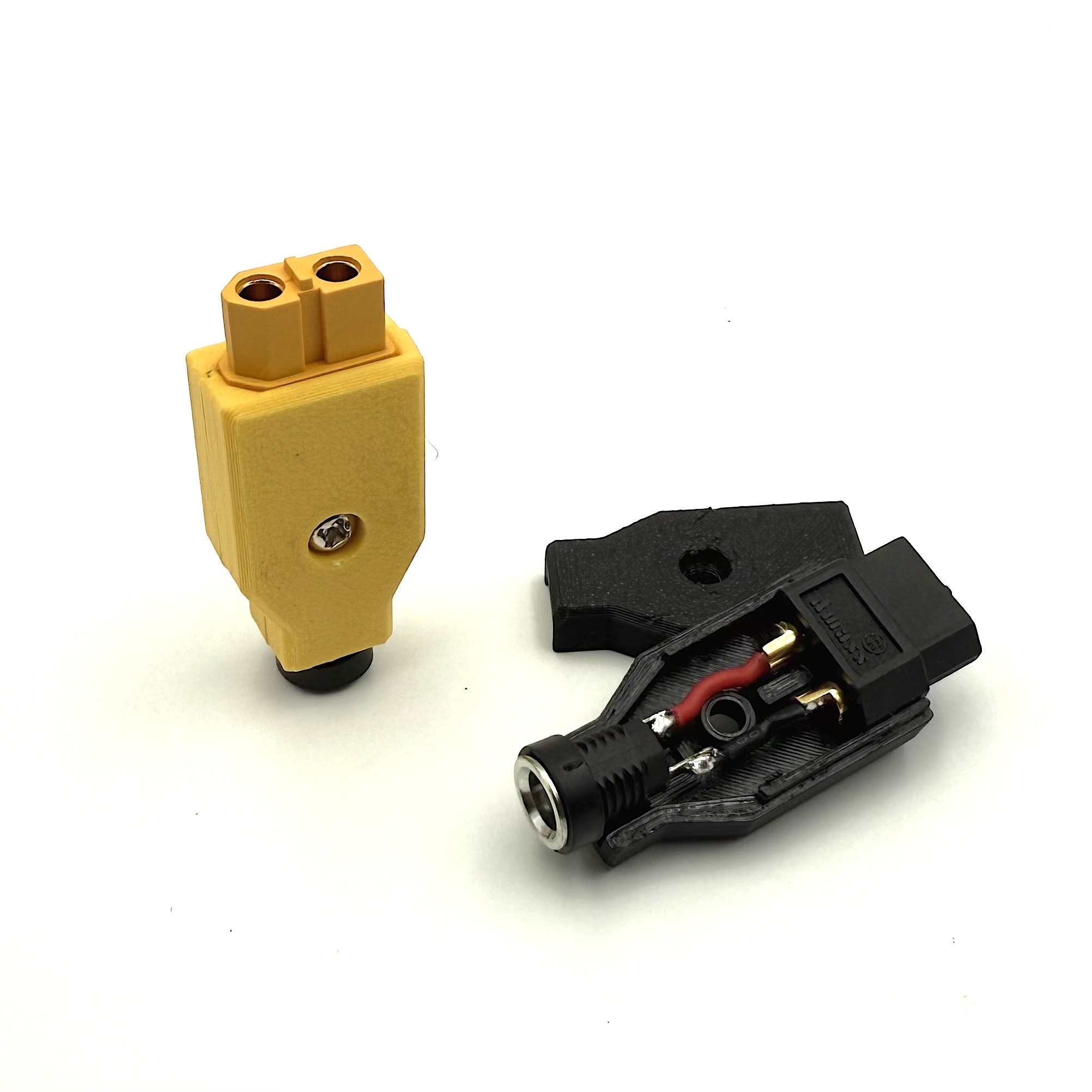 XT60 to DC socket size: 5.5 x 2.1 mm