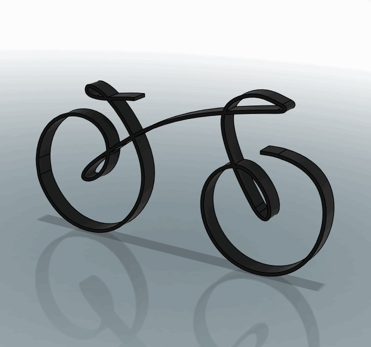 Line Art Bike by DickF | Download free STL model | Printables.com