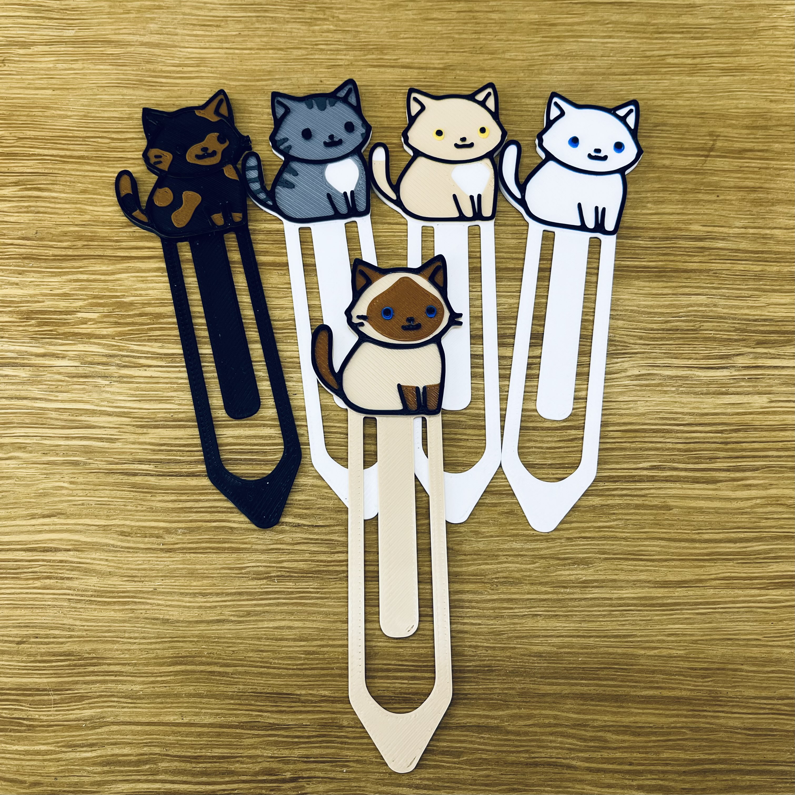 Cute Siamese Cat Bookmark with Blue Eyes by Aztairya | Download free ...