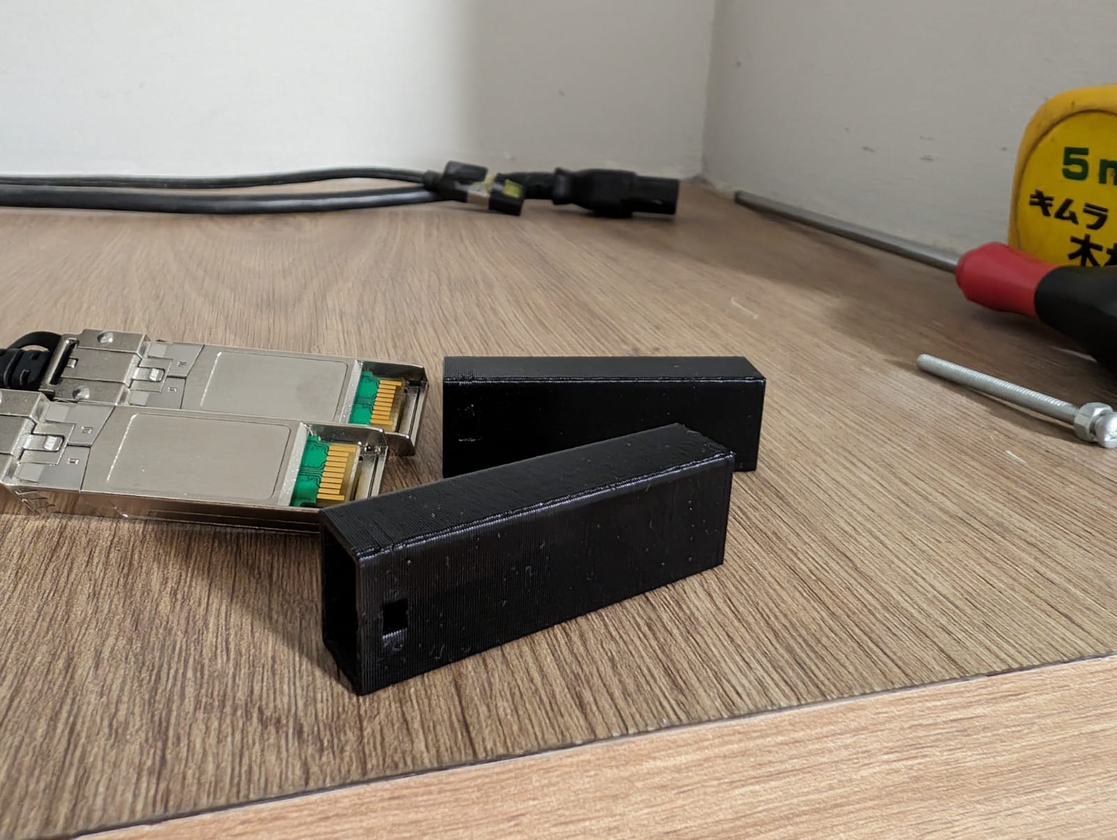 SFP 10G DAC Connector Cover By Tan Wei Download Free STL Model sfp-10g-dac-connector-cover-by-tan-wei-download-free-stl-model
