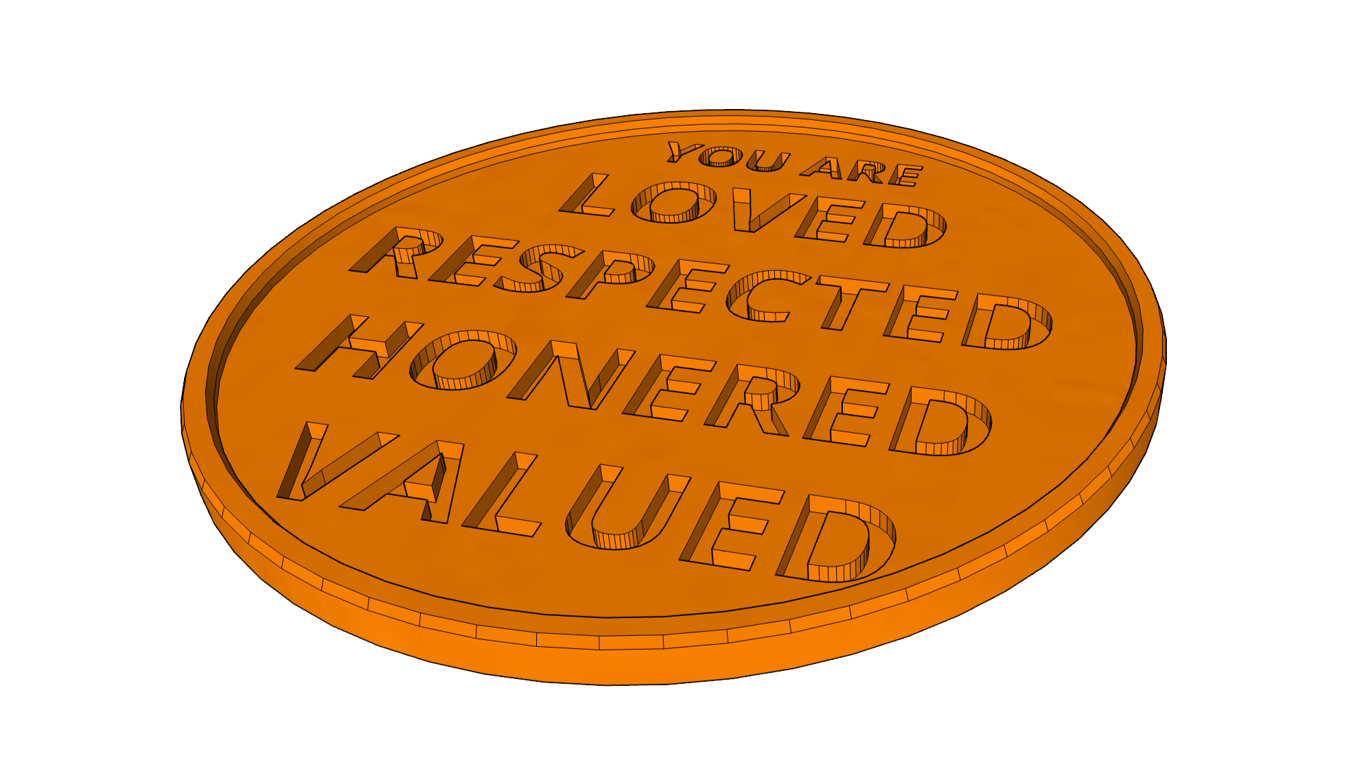 Miniatura 2 do modelo 3D 4 Inch Appreciation Coster