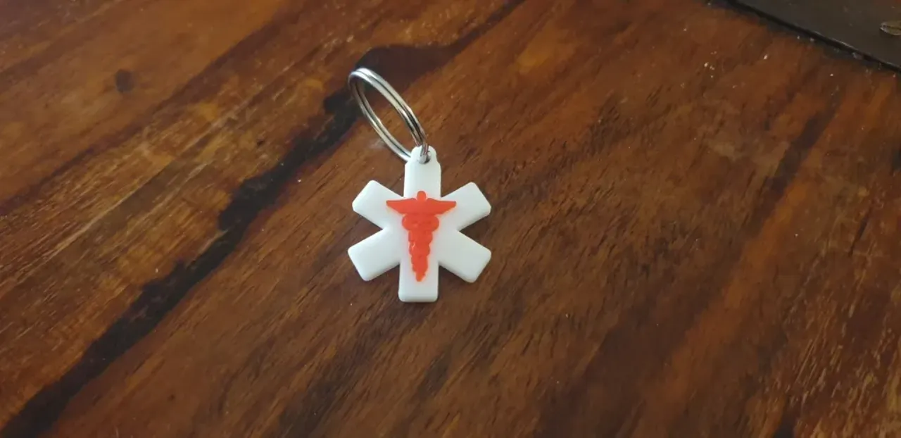 Medical store alert keyring
