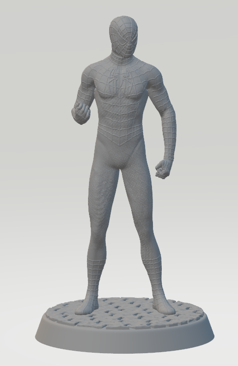 Spiderman with base HD by MrTonyConn | Download free STL model ...