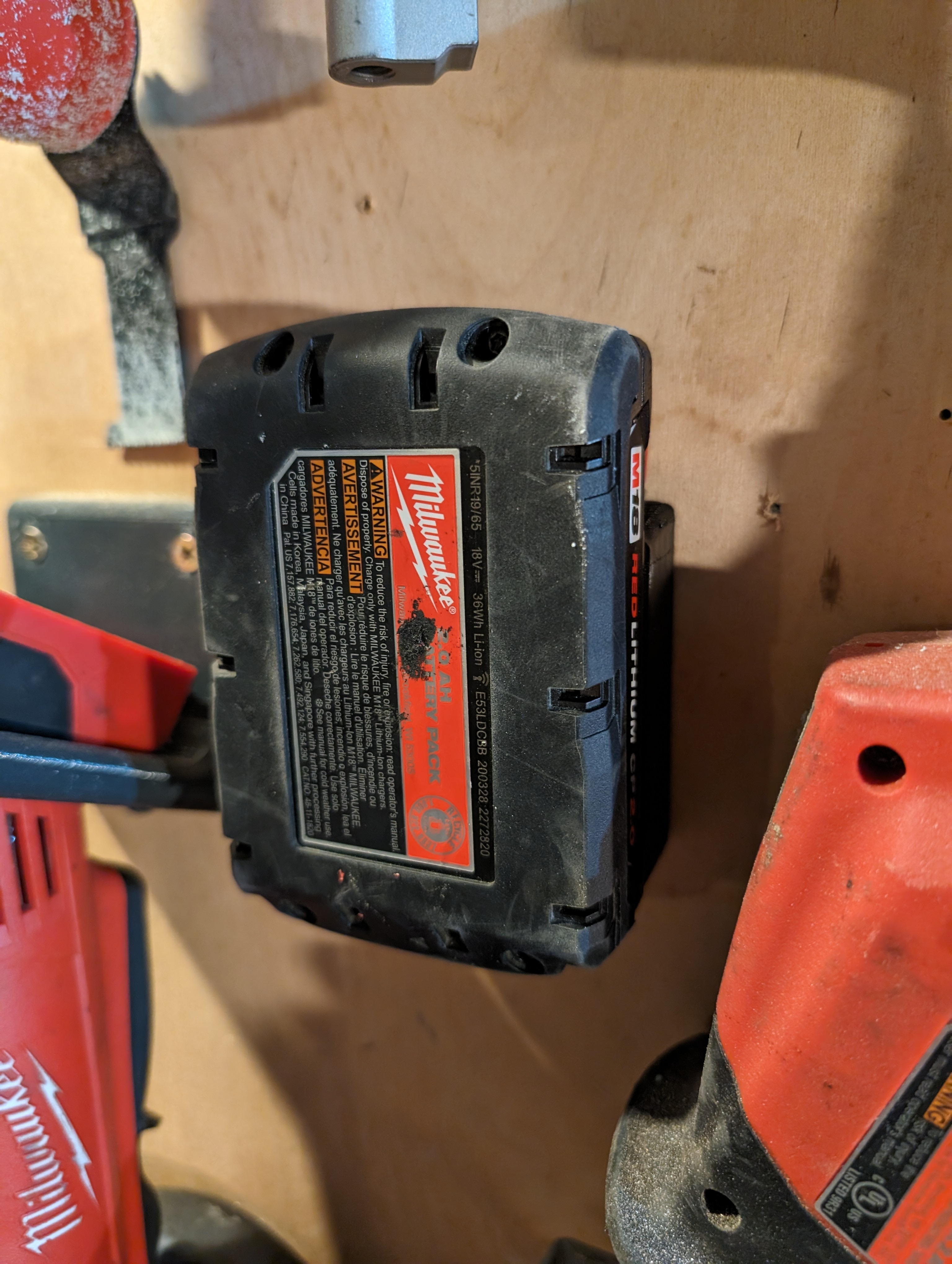 Milwaukee M18 Battery Mount