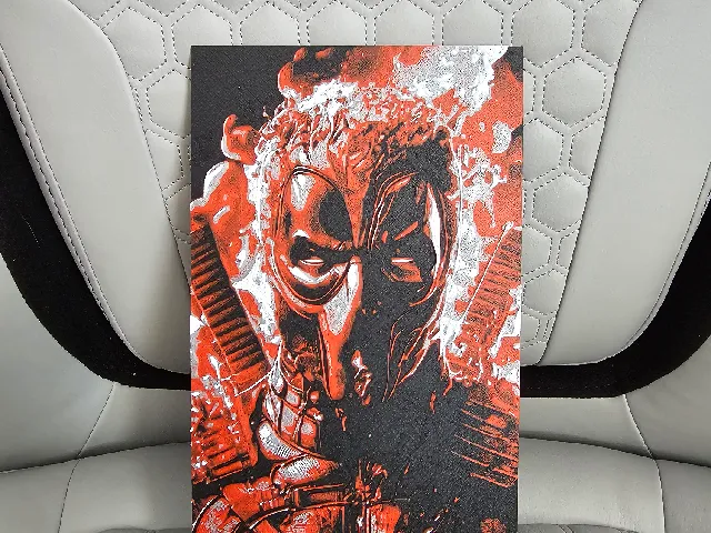 Deadpool Hueforge - Burning