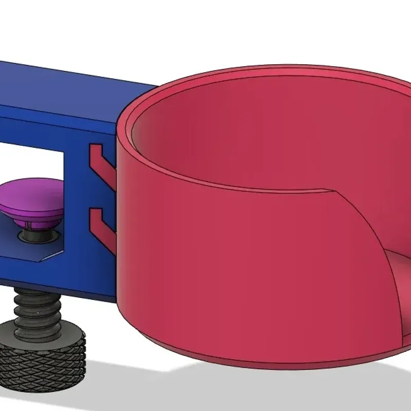 3D Printable no spill cup holder ( 14 cm and 20 cm ) by Happy Trigger