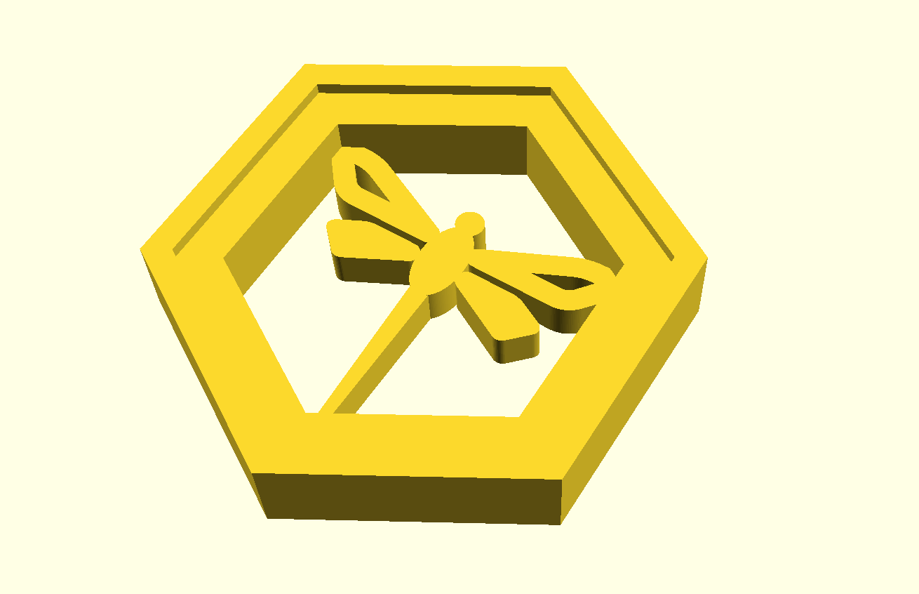 Unofficial expansion Dragonfly for boardgame Hive in style of "Blackp0ison"