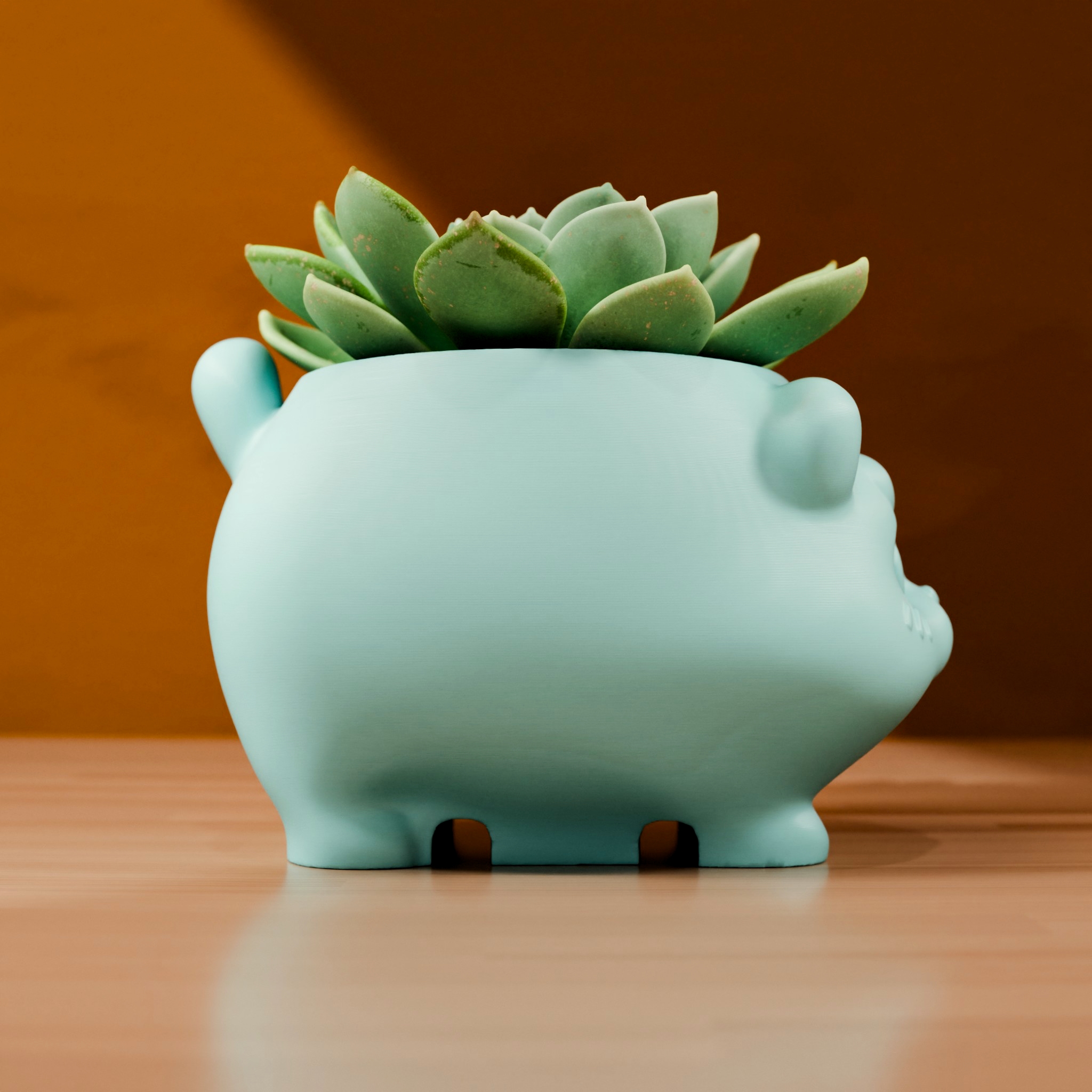 Miniatura 2 do modelo 3D Cute Cat Planter